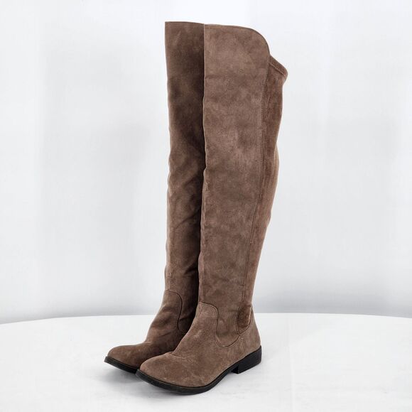Style & Co Hayley Faux Suede Wide Calf Over The Knee Boots Size 7 - Picture 3 of 11
